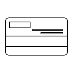 credit card isolated icon