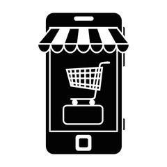 smartphone with market online app