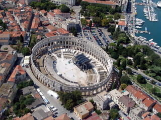 Roman Amphitheater in Pula. Croatia