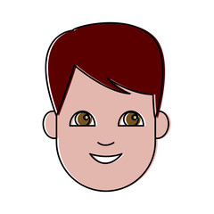 Young man cartoon icon vector illustration graphic design