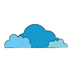 cloud silhouette isolated icon
