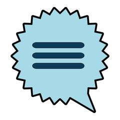speech bubble isolated icon