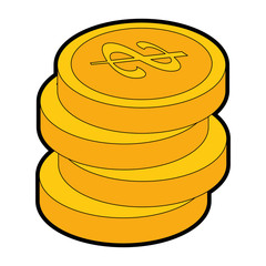 coins money isolated icon