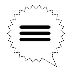 speech bubble isolated icon