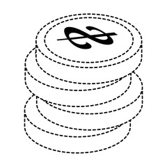 coins money isolated icon