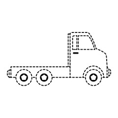 Fototapeta premium delivery truck isolated icon