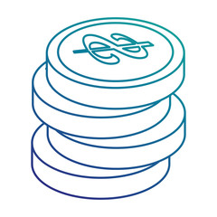 coins money isolated icon