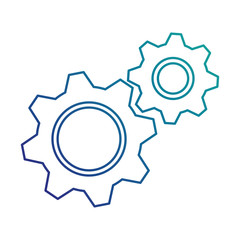 gears machine isolated icon