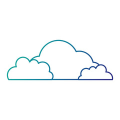 cloud silhouette isolated icon