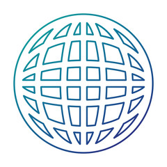 planet sphere isolated icon