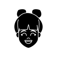 Young woman cartoon icon vector illustration graphic design