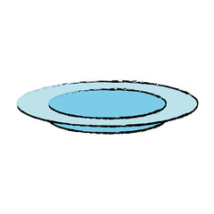 dish icon over white background vector illustration