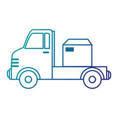 delivery truck with boxes