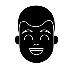 Young man cartoon icon vector illustration graphic design