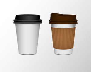 coffee cup product mock up, isolate on white