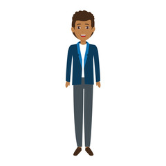 elegant businessman avatar character