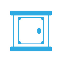 drawer icon over white background vector illustration