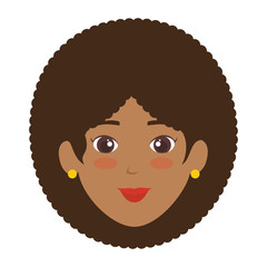 beautiful woman head avatar character