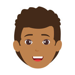 young man head avatar character