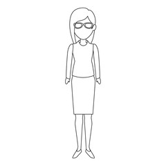 beautiful businesswoman avatar character
