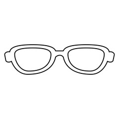 eye glasses isolated icon
