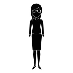 Obraz na płótnie Canvas beautiful businesswoman avatar character