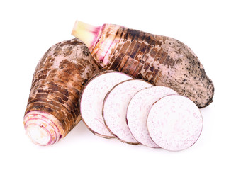 taro isolated on white background