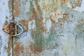 Old grunge corroded rusted metal wall texture