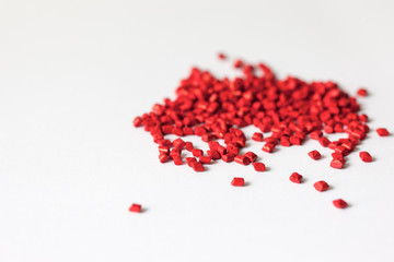 Red granules for production