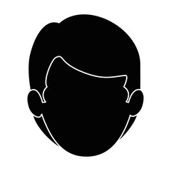young man head avatar character