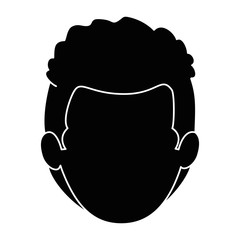 young man head avatar character