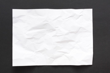 Crumpled white paper background