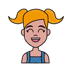 Young woman cartoon icon vector illustration graphic design