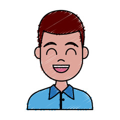 Fototapeta premium Young man cartoon icon vector illustration graphic design
