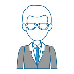 elegant businessman avatar character