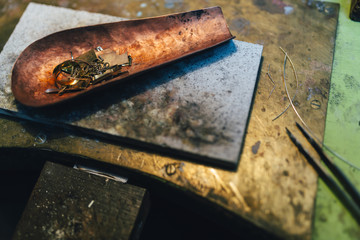 Jewelry created by goldsmith