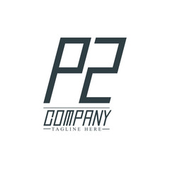 Initial Letter PZ Design Logo Template