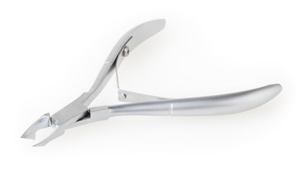 Nail clippers isolated on white background with clipping path