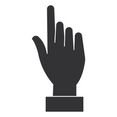 Obraz premium human hand touching icon