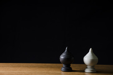 chess on black