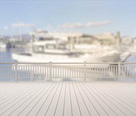 Balcony And Terrace Of Blur Exterior Background