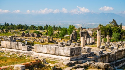 Fototapeta na wymiar Ruins of the ancient city. Turkey