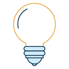 bulb light isolated icon vector illustration design
