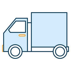 delivery truck isolated icon vector illustration design