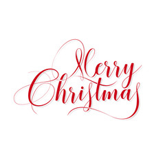 Naklejka na ściany i meble vector Merry Christmas elegant text