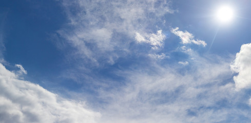 Sonne am Himmel Panorama