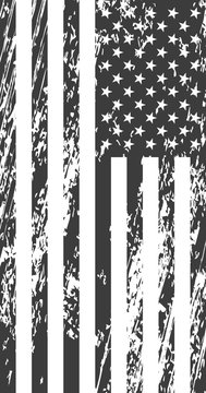 Grunge american flag. Vintage background for web design