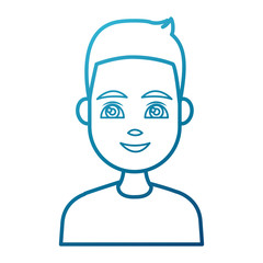 Young man cartoon icon vector illustration graphic design