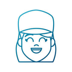 Young woman cartoon icon vector illustration graphic design