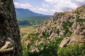 A gorgeous view of Crimean mountains
